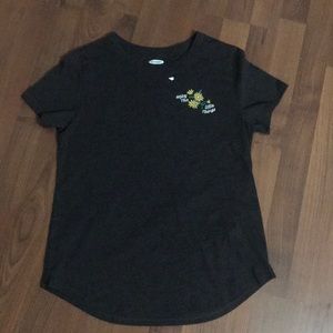 Yellow flower tee